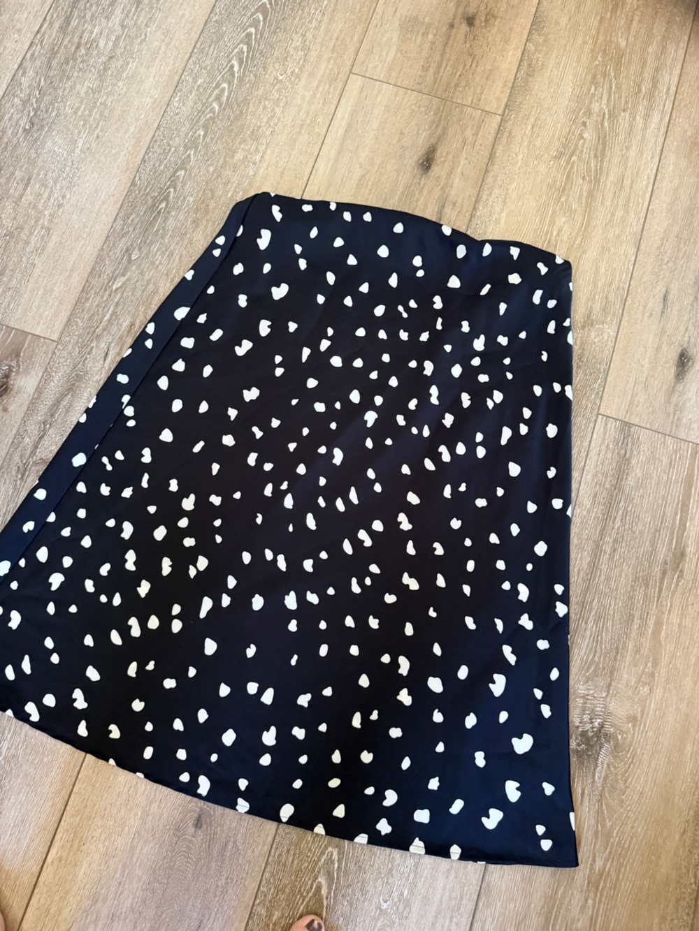 Black and White Polka Dot Skirt